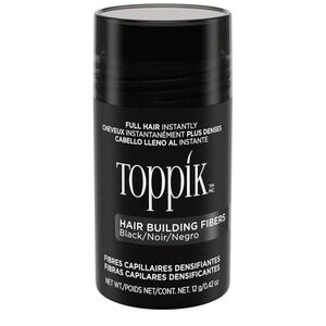Toppik Hair Building Fibers Black 12g Thinning Hair Concealer for Fuller Hair